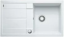 BLANCO METRA 5S PD SILGRANIT™ PuraDur™ fehér színű mosogatótálca / gránit beépíthető mosogató, excenterrel, 513037