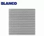 BLANCO RONDOVAL 18/10 kerek rozsdamentes szövetmintás acél mosogató / mosogatótálca, 3 1/2" lefolyóval, excenter nélkül, 513314