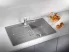 BLANCO ZIA 45S Silgranit PuraDur II antracit színű egymedencés gránit mosogatótálca / csepptálcás gránit beépíthető mosogató, excenterrel, 514724 BLANCO ZIA 45S Silgranit PuraDur II antracit színű egymedencés gránit mosogatótálca / csepptálcás gránit beépíthető mosogató, excenterrel, 514724