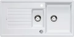 BLANCO ZIA 6S PD Silgranit fehér színű gránit mosogatótálca / csepptálcás gránit beépíthető mosogató, excenterrel, 514734 BLANCO ZIA 6S PD Silgranit fehér színű gránit mosogatótálca / csepptálcás gránit beépíthető mosogató, excenterrel, 514734