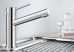 BLANCO ALTA COMPACT HD króm / álló magasnyomású egykaros rozsdamentes acél csaptelep, konyhai mosogató csaptelep, 360 fokban elforgatható kifolyóval, 515120