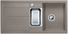 BLANCO METRA 6S PD Silgranit egymedencés + csepptálcás + gyümölcsmosós tartufo színű mosogatótálca / gránit beépíthető mosogató, tartozékkal és excenterrel, 517354 BLANCO METRA 6S PD Silgranit egymedencés + csepptálcás + gyümölcsmosós tartufo színű mosogatótálca / gránit beépíthető mosogató, tartozékkal és excenterrel, 517354