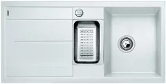 BLANCO METRA 6S-F PD Silgranit egymedencés + csepptálcás + gyümölcsmosós fehér színű mosogatótálca / gránit beépíthető mosogató, tartozékkal és excenterrel, 519115 BLANCO METRA 6S-F PD Silgranit egymedencés + csepptálcás + gyümölcsmosós fehér színű mosogatótálca / gránit beépíthető mosogató, tartozékkal és excenterrel, 519115