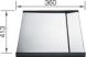 BLANCO ZEROX 400-U SteelArt selyemfényű rozsdamentes acél mosogató / mosogatótálca, InFino, 521585