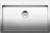   BLANCO CLARON 700-IF/A InFino SteelArt selyemfényű rozsdamentes acél mosogató / mosogatótálca, PushControl®, 521634