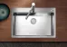 BLANCO CLARON 700-IF/A InFino SteelArt selyemfényű rozsdamentes acél mosogató / mosogatótálca, PushControl®, 521634