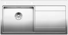 BLANCO DIVON II 5S-IF SteelArt selyemfényű rozsdamentes acél mosogató / mosogatótálca, InFino, balos, excenterrel, 521659 BLANCO DIVON II 5S-IF SteelArt selyemfényű rozsdamentes acél mosogató / mosogatótálca, InFino, balos, excenterrel, 521659