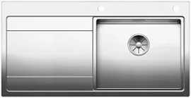 BLANCO DIVON II 5S-IF SteelArt selyemfényű rozsdamentes acél mosogató / mosogatótálca, InFino, jobbos, excenterrel, 521660