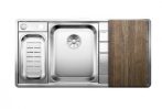  BLANCO AXIS III 6S-IF Edition InFino rozsdamentes selyemfényű acél mosogató / mosogatótálca, balos, tartozékkal, excenterrel, 522107