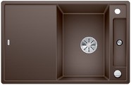 BLANCO AXIA III 45 S kávé színű PuraDur Silgránit mosogatótálca / gránit beépíthető mosogató / kőris vágódeszka tartozékkal, 523182