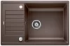   BLANCO ZIA XL 6S Compact PD Silgranit kávé színű gránit mosogatótálca / csepptálcás gránit beépíthető mosogató, excenterrel, 523272