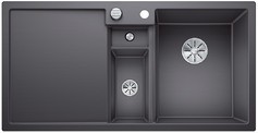 BLANCO COLLECTIS 6 S Silgranit beépíthető mosogatótálca / gránit mosogató, egymedencés + csepptálcás + gyümölcsmosós, jobb oldali főmedencével, 1000x510 mm-es, excenterrel, palaszürke színű, 523345