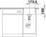 BLANCO SUBLINE 320-F palaszürke színű mosogatótálca / gránit beépíthető mosogató, excenter nélkül, 523417 BLANCO SUBLINE 320-F palaszürke színű mosogatótálca / gránit beépíthető mosogató, excenter nélkül, 523417
