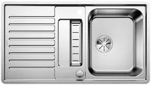 BLANCO CLASSIC Pro 5S-IF InFino selyemfényű rozsdamentes acél mosogatótálca, tartozékkal, excenterrel, 523663