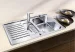 BLANCO CLASSIC Pro 5S-IF InFino selyemfényű rozsdamentes acél mosogatótálca, tartozékkal, excenterrel, 523663