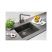BLANCO SUBLINE 500-U PURAPLUS KERÁMIA InFino mosogató / mosogatótálca, fekete, excenterrel, 523740