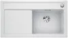   BLANCO ZENAR 5S-F PD SILGRANIT® PuraDur® C-overflow® fehér színű mosogatótálca / gránit beépíthető mosogató, tartozék nélkül, excenterrel, jobbos, 523876
