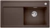   BLANCO ZENAR 5S-F PD SILGRANIT® PuraDur® C-overflow® kávé színű mosogatótálca / gránit beépíthető mosogató, tartozék nélkül, excenterrel, jobbos, 523878