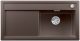 BLANCO ZENAR XL 6S PD kávé színű mosogatótálca / gránit beépíthető mosogató, kőris vágódeszkával, excenterrel, jobbos, 523963