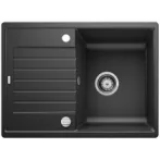 BLANCO ZIA 45S Compact PD Silgranit PuraDur II antracit színű egymedencés gránit mosogatótálca / csepptálcás gránit beépíthető mosogató, excenterrel, 524711 BLANCO ZIA 45S Compact PD Silgranit PuraDur II antracit színű egymedencés gránit mosogatótálca / csepptálcás gránit beépíthető mosogató, excenterrel, 524711