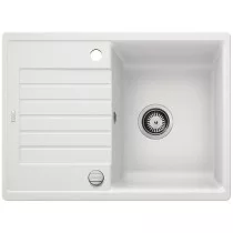 BLANCO ZIA 45S Compact PD Silgranit PuraDur II fehér színű egymedencés gránit mosogatótálca / csepptálcás gránit beépíthető mosogató, excenterrel, 524715 BLANCO ZIA 45S Compact PD Silgranit PuraDur II fehér színű egymedencés gránit mosogatótálca / csepptálcás gránit beépíthető mosogató, excenterrel, 524715