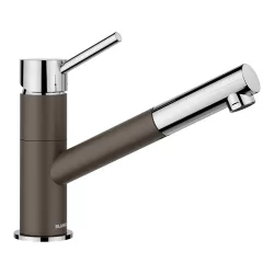 BLANCO KANO-S SILGRANIT®-Look kétszínű HD / fehér-króm színű álló rozsdamentes magasnyomású konyhai csaptelep, kihúzható fejjel, 525043 BLANCO KANO-S SILGRANIT®-Look kétszínű HD / fehér-króm színű álló rozsdamentes magasnyomású konyhai csaptelep, kihúzható fejjel, 525043