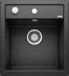   BLANCO DALAGO 45 fekete színű Silgranit mosogatótálca / gránit beépíthető mosogató / excenterrel, 525869