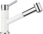   BLANCO KANO-S VARIO csaptelep kihúzható fejjel, fehér/króm,  magasnyomású