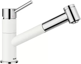 BLANCO KANO-S VARIO álló konyhai mosogató csaptelep kihúzható fejjel, fehér/króm, magasnyomású, 527964 BLANCO KANO-S VARIO álló konyhai mosogató csaptelep kihúzható fejjel, fehér/króm, magasnyomású, 527964