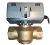   BRH motoros, 2 járatú (1 utú) zónaszelep 1/2"-os BB-s + motor 230V, 50Hz 6mp zárási idő, Kvs=2.0, SPDT, komplett egyutú szelep  / zónaszabályzó motorral együtt, BRH-666