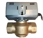   BRH motoros, 2 járatú (1 utú) zónaszelep 1"-os BB-s + motor 230V, 50Hz 6mp zárási idő, Kvs=5.7, SPDT, komplett egyutú szelep / zónaszabályzó motorral együtt, BRH-668