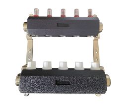 BRH rozsdamentes / RM áramlásmérős osztó-gyűjtő 1"- os test, 3/4" EURO / eurokónuszos csatlakozós, állítható konzollal / tartóra szerelve, padlófűtéshez / felületfűtéshez, végelem nélkül, szigeteléssel / szigetelt, 10 körös, BRH 763 / BRH-763 BRH rozsdamentes / RM áramlásmérős osztó-gyűjtő 1"- os test, 3/4" EURO / eurokónuszos csatlakozós, állítható konzollal / tartóra szerelve, padlófűtéshez / felületfűtéshez, végelem nélkül, szigeteléssel / szigetelt, 10 körös, BRH 763 / BRH-763