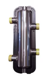 BRH hidraulikus váltó / szigetelt hidraulikus blokk, rozsdamentes acél, szigeteléssel, BELSŐ KEVERŐELEMMEL D76x360 mm, 4x1" / 4 db 1"-os csatlakozással + 2 db 1/2"-os csatlakozási ponttal, 2,5 m3/h, 45 kW-os kivitel, BRH 813 / BRH-813 BRH hidraulikus váltó / szigetelt hidraulikus blokk, rozsdamentes acél, szigeteléssel, BELSŐ KEVERŐELEMMEL D76x360 mm, 4x1" / 4 db 1"-os csatlakozással + 2 db 1/2"-os csatlakozási ponttal, 2,5 m3/h, 45 kW-os kivitel, BRH 813 / BRH-813