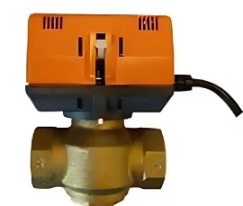 BRH motoros, 2 járatú (1 utú) zónaszelep 1"-os BB-s + motor 230V, 50Hz 6mp zárási idő, Kvs=5.7, SPST, komplett egyutú szelep  / zónaszabályzó motorral együtt, BRH-860