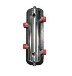 BRH hidraulikus váltó / szigetelt hidraulikus blokk, rozsdamentes acél, szigeteléssel, 2 db óracsatlakozással, D76x360 mm, 4x1" / 4 db 1"-os csatlakozással + 2 db 1/2"-os csatlakozási ponttal, 2,5 m3/h, 45 kW-os kivitel, BRH 967 / BRH-967 BRH hidraulikus váltó / szigetelt hidraulikus blokk, rozsdamentes acél, szigeteléssel, 2 db óracsatlakozással, D76x360 mm, 4x1" / 4 db 1"-os csatlakozással + 2 db 1/2"-os csatlakozási ponttal, 2,5 m3/h, 45 kW-os kivitel, BRH 967 / BRH-967