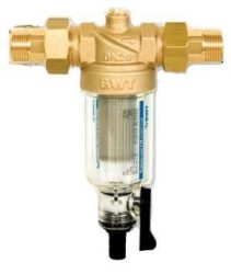 BWT Protector mini lemosható betétes szűrőkészülék műanyag poharas 3/4” (DN20) C/R, visszaöblíthető szűrő / vízszűrő / 810524