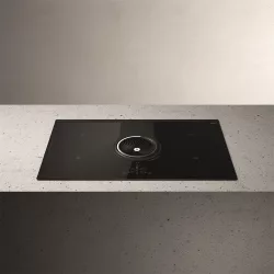 ELICA NIKOLATESLA ONE BL/A/83 páraelszívóval integrált indukciós főzőlap, 83 cm, kivezetés, fekete, PRF0120977A