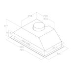   ELICA LANE IX/A/52 beépíthető páraelszívó, 52 cm, inox, PRF0157333