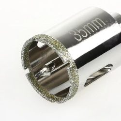 Gyémánt lyukfúrófej szerszám / körkivágó 35 mm-es, gránit mosogató csaplyuk készítése / csaptelep beszereléséhez / kivágásához, GHE1-3A035