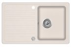   EVIDO Home 45S beépíthető gránit egymedencés + csepegtetős mosogatótálca / 1 medencés + csepptálcás mosogató tálca világos bézs színű, 105546