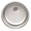   EVIDO RONDO rozsdamentes mosogató, kerek, egymedence, natúr, 44,6 cm átmérő, 1,5" lefolyógarnitúra, 442002