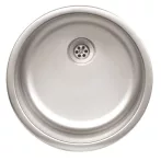   EVIDO RONDO rozsdamentes mosogató, kerek, egymedence, natúr, 44,6 cm átmérő, 1,5" lefolyógarnitúra, 442002