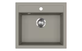 EVIDO Quadro 6 gránit mosogató 562x510 egy med., platina, 442063