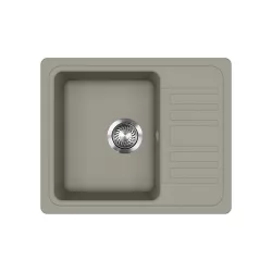 EVIDO Home 45S compact gránit mosogató 575x460 platina, 442066