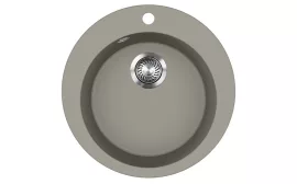 EVIDO Tondo kerek gránit mosogató átm.505 platina, 442067