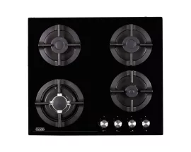 EVIDO MURANO 60B gáz főzőlap, 60 cm, WOK, öntöttvas edénytartó,fekete üveg, HGM6WB.2