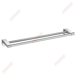 FERRO Audrey dupla törölközőtartó rúd, 60 cm / króm / AD10