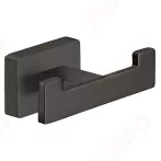 FERRO GRETA fürdőszobai akasztó, dupla, szögletes, gun metal fekete színű, AGR06GM FERRO GRETA fürdőszobai akasztó, dupla, szögletes, gun metal fekete színű, AGR06GM