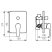 FERRRO Adore Black / Chrome - falsík alá építhető / beépíthető / falba építhető kétfunkciós zuhany csaptelep, zuhanyváltóval, fekete - króm színű, BDR7PBLC