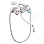   FERRO Standard Kádcsaptelep / fali kád csaptelep / kádtöltő zuhanyszettel / króm / BST11A